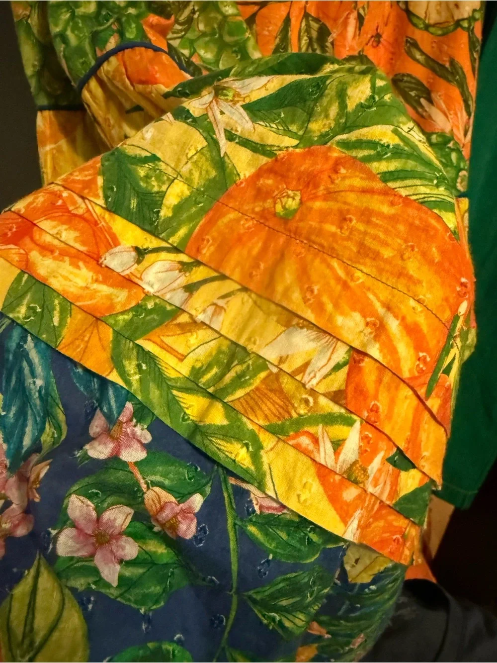 Farm Rio Tiered Floral Midi Skirt - L - Picture 4 of 5